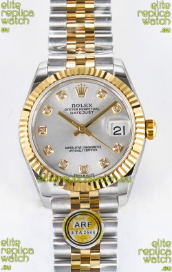 Rolex Super Clone Datejust ETA 2688 Movement 31MM Two Tone Yellow Gold Steel Dial