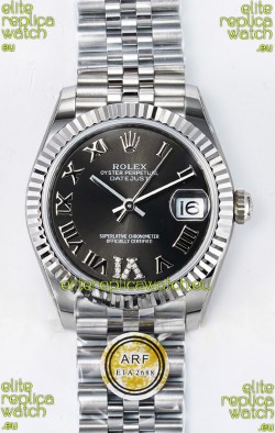 Rolex Super Clone Datejust ETA 2688 Movement 31MM Stainless Steel Grey Dial Watch 