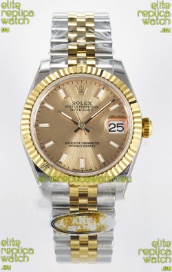 Rolex Super Clone Datejust ETA 2688 Movement 31MM Two Tone Yellow Gold Watch and Dial