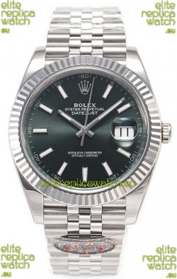 Rolex Datejust 126334 41MM Cal.3135 72 Hours Power Green Dial 1:1 Mirror Replica in 904L 
