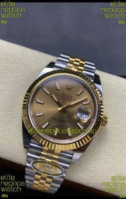 Rolex Datejust M126333 41MM ETA3235 72 Hours Power Gold Dial Jubilee 1:1 Mirror Replica Yellow Gold 904L Steel