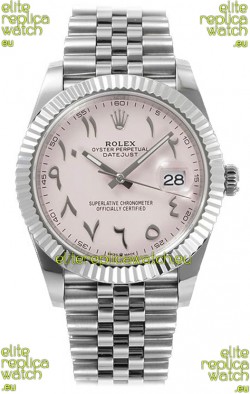 Rolex Datejust M126300 41MM ETA3235 Pink Arabic Dial - 904L Steel Casing 
