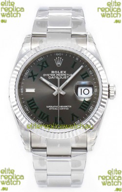 Rolex Datejust 126330 Wimbledon 41MM ETA3235 Grey Dial 72 Hours Power 1:1 Mirror Replica