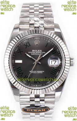 Rolex Datejust 126334 Wimbledon 41MM ETA3235 Slate Dial Jubilee 72 Hours Power 1:1 Mirror Replica