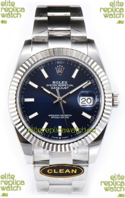 Rolex Datejust 126334 41MM ETA3235 72 Hours Power Blue Dial Oyster 1:1 Mirror Replica