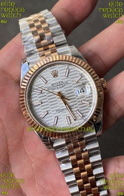 Rolex Datejust Cal.3235 Movement 1:1 Mirror Replica 904L Steel 41MM - Silver Fluted Motif Dial