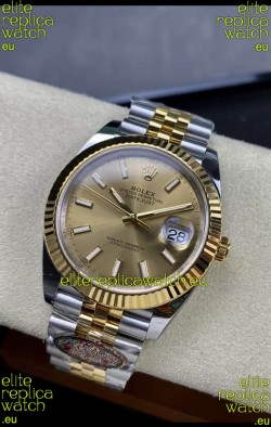 Rolex Datejust 126333 41MM Cal.3235 Swiss 1:1 Mirror Replica Watch in 904L Gold Dial
