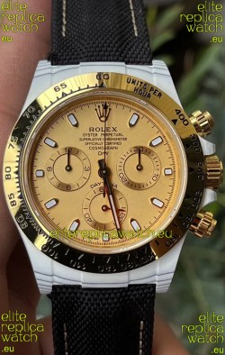 Rolex Cosmograph Daytona DiW Golden Essence Carbon Fiber Watch Cal.4130 Movement
