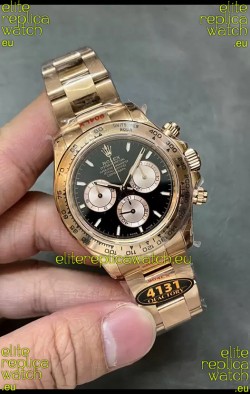 Rolex Daytona REF.126505 Cal 4131 1:1 Swiss Replica Watch - 904L Steel Rose Gold 