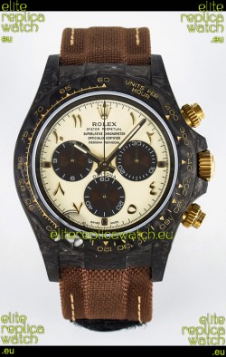 Rolex Daytona Super Clone DiW Desert Eagle Arabic Edition Watch - Forged Cabon Casing 1:1 Mirror Replica