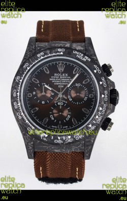 Rolex Daytona Super Clone DiW Edition Carbon Fiber Watch in Brown Dial - Cal.4130 Movement