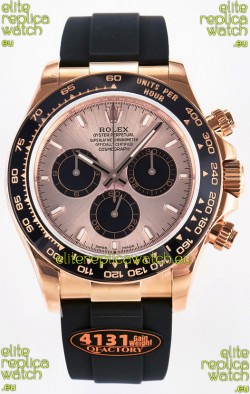 Rolex Cosmograph Daytona M126515 Rose Gold Casing & Dial Original Cal.4131 Movement Watch 