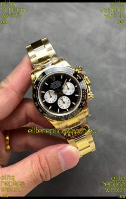 Rolex Cosmograph Daytona M126528 Yellow Gold Black Dial Original Cal.4132 Movement