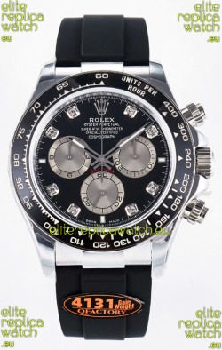 Rolex Cosmograph Daytona 126519LN Black Diamonds Markers Dial Cal.4131 Movement 