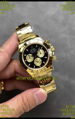 Rolex Cosmograph Daytona M126508 Yellow Gold Casing and Black Dial Original Cal.4131 Movement
