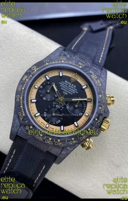 Rolex Cosmograph Daytona DiW CREAM INVERT GOLD Edition Carbon Fiber Replica Watch 
