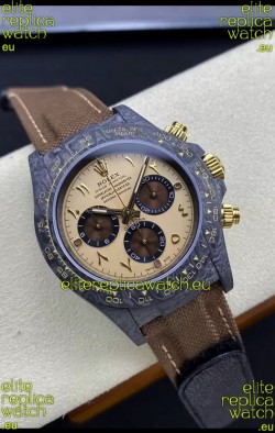 Rolex Daytona DiW Desert Eagle Arabic Edition Watch - Forged Cabon Casing 1:1 Mirror Replica