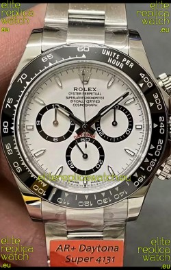 Rolex Cosmograph Daytona M126500LN White Dial Original Cal.4131 Movement - 904L Steel Watch
