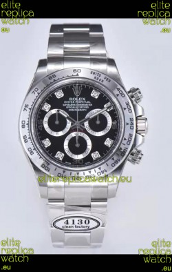 Rolex Cosmograph Daytona M116509-0055 Original Cal.4130 Movement - 904L Steel Watch Black Dial