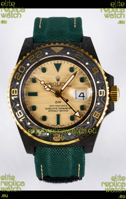 Rolex GMT Masters II Super Clone DiW Edition Swiss Replica Lightweight Carbon Casing Watch 