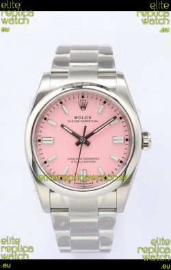 Rolex Oyster Perpetual REF#126000 36MM Swiss Movement Swiss Replica Pink Dial 904L Steel 1:1 Mirror Replica Watch
