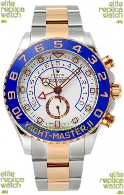 Rolex Yachtmaster II Stainles Steel Ref.116681 1:1 Two Tone Mirror Replica Watch 