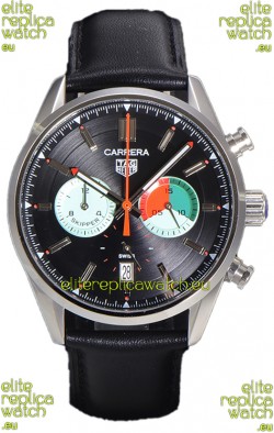 Tag Heuer Carrera Carrera Skipper 39 Chronograph Swiss Quartz Replica Watch Black Dial 