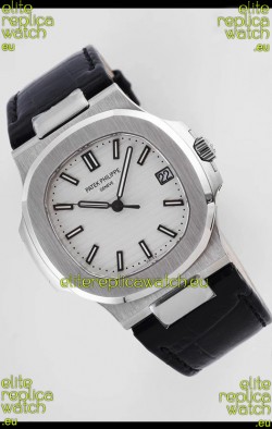Patek Philippe Nautilus 5711/1A-011 1:1 Mirror Swiss Replica Watch in White Dial 904L Steel 