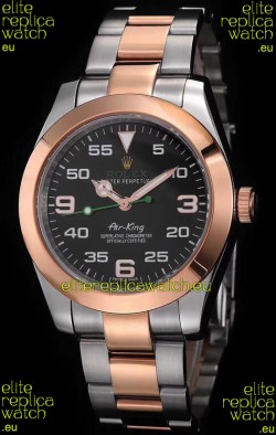 Rolex Air King 116900 904L Steel Rose Gold Told Tone - Ultimate Edition 2022 Swiss Replica Watch