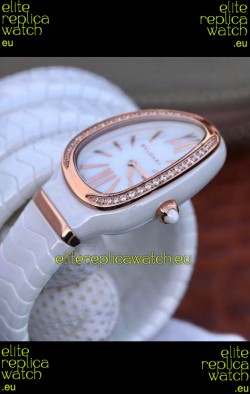 Bvlgari Serpenti Edition White Ceramic Replica Watch in 1:1 Mirror Quality 
