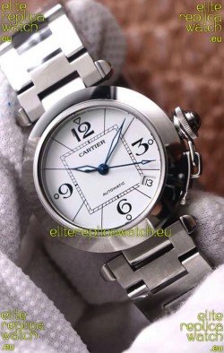 Pasha De Cartier 1:1 Mirror Quality Automatic Swiss Replica Watch 32MM - White Dial