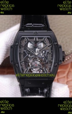 Hublot Masterpiece MP Edition Genuine Tourbillon Swiss Replica Watch in PVD Coating