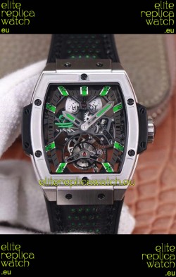 Hublot Masterpiece MP Senna Edition Genuine Tourbillon Swiss Replica Watch in Titanium Casing