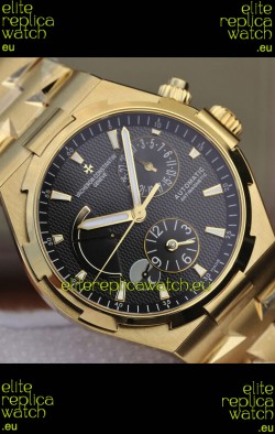 Vacheron Constantin Overseas Power Reserve Swiss Replica Watch in Yellow Gold Casing