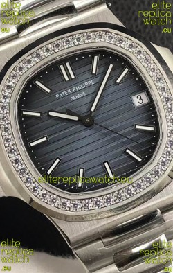 Patek Philippe Nautilus 5713/1G 904L Steel 2023 Updated Mirror Replica Watch - Blue Dial