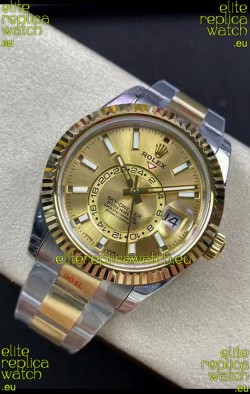 Rolex Sky-Dweller Oystersteel and Yellow Gold Oyster 42MM 1:1 Mirror Replica Watch 