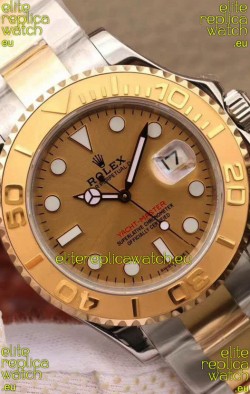 Rolex Yachtmaster 40 Yellow Gold Two Tone 1:1 Swiss Replica Watch in 904L Steel Casing