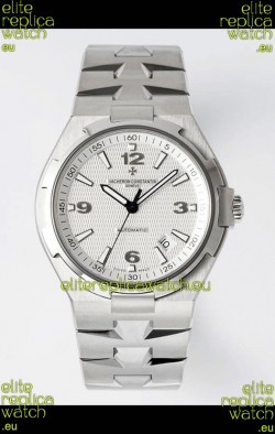 Vacheron Constantin Overseas 1:1 Mirror Swiss Replica Watch in White Dial - Steel Strap