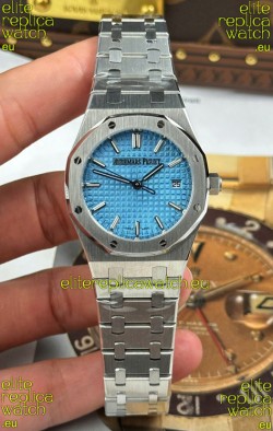 Audemars Piguet Super Clone Royal Oak 77450 34MM 904L Steel Ice Blue Dial Watch 