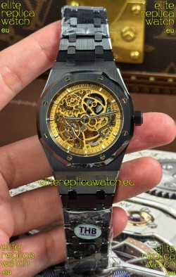 Audemars Piguet Royal Oak Super Clone Openworked Black Ceramic Watch 