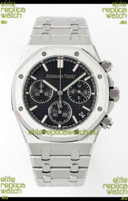 Audemars Piguet Super Clone Royal Oak Chronograph 26240 - 904L Steel in Black Dial 41MM