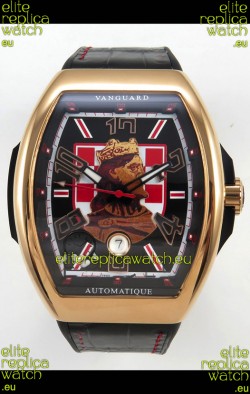 Franck Muller Vanguard Skenderbeu Croatia Rose Gold Swiss Replica Watch 