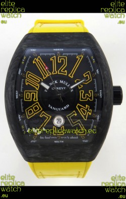 Franck Muller Super Clone Vanguard V45 Racing Carbon Watch in Nylon Strap
