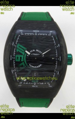 Franck Muller Super Clone Vanguard V45 Racing Carbon Watch in Nylon Strap