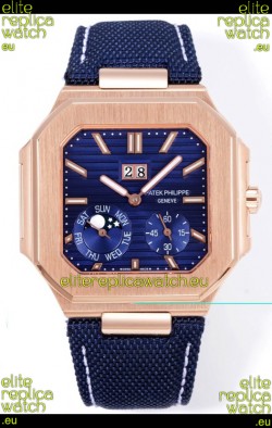 Patek Philippe Cubitus 5822 Rose Gold Casing Blue Dial Swiss Replica Watch