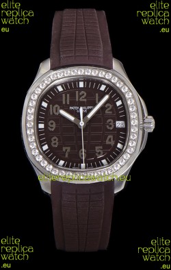 Patek Philippe Super Clone Aquanaut Stainless Steel Brown Dial 38.5MM Watch 