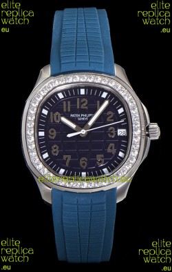 Patek Philippe Super Clone Aquanaut Stainless Steel Blue Dial 38.5MM Watch 