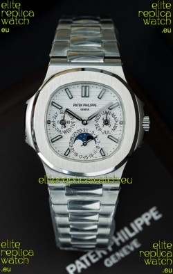 Patek Philippe Nautilus 5740 Perpetual Calendar Stainless Steel White Dial Swiss Replica Watch
