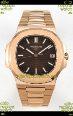 Patek Philippe Super Clone Nautilus 5711/1R-001 in Rose Gold Brown Dial