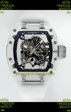 Richard Mille RM055 Transparent Sapphires Casing with Genuine Tourbillon Super Clone Watch
